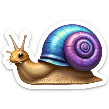 Revolutionary snail sticker