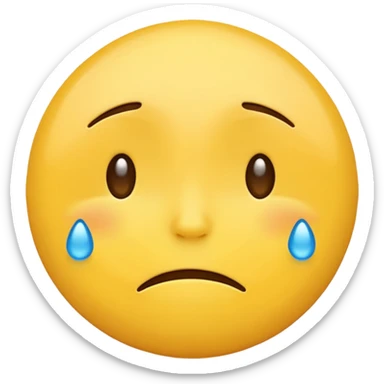 I want to create an emoji in that image we can see both Sad and happy feeling simultaneously sticker