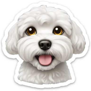 Petit chien bichon maltais sticker