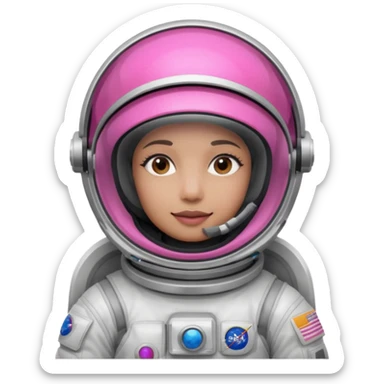 Astronaut with Pink Visors sticker