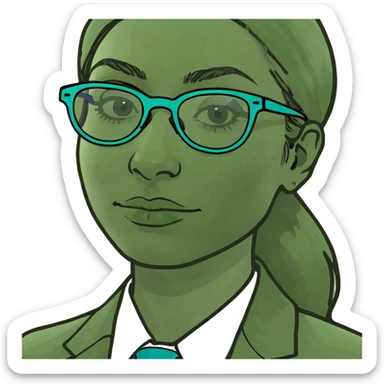 Morbidly obese woman in her 60s wearing tie dye glasses sticker