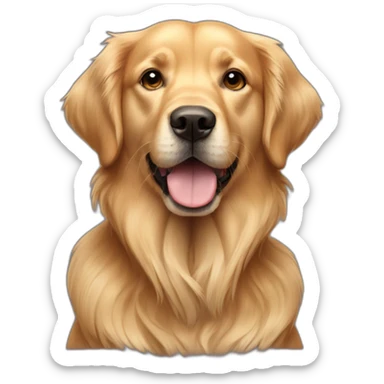 Africanis dog and golden retriever sticker