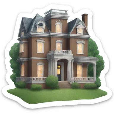 mansion with ghosts ￼ sticker