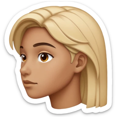 side profile looking at camera sticker