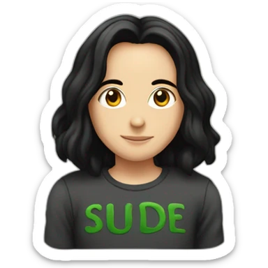 Severus Snape with "Sude" written on her T-shirt sticker