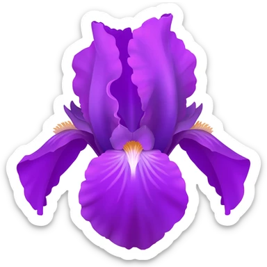 Iris flower emuji sticker