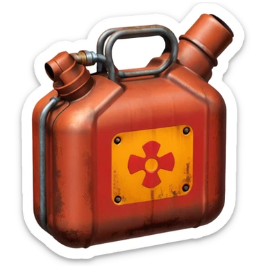 petrol canister sticker