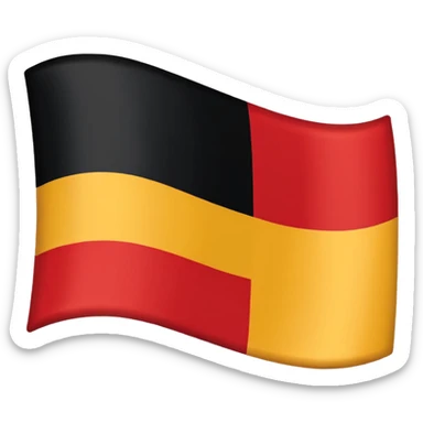 German Empire flag red white and black  sticker