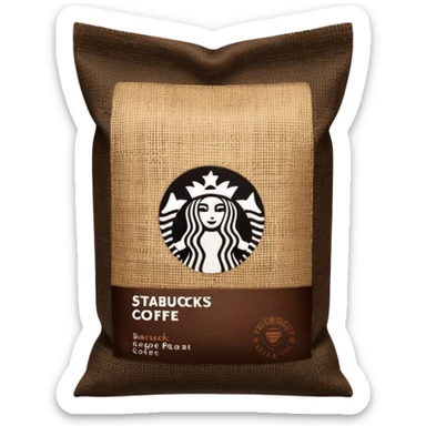 Starbucks ground coffee dark roast  sticker