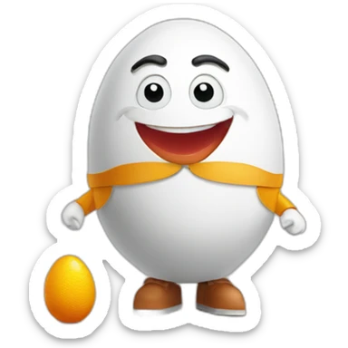 Humpty Dumpty with kinder surprise sticker