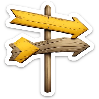 Camino de Santiago road sign with yellow arrow sticker