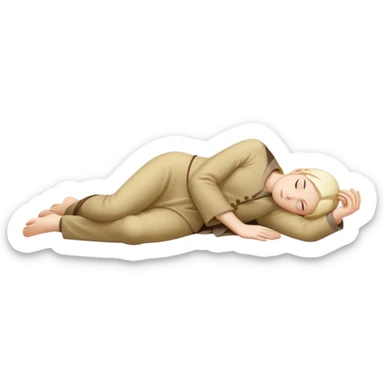fullbody apostle in prone pose, apple emoji style, new variation sticker