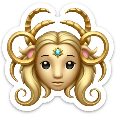 horoscope hair ornament sticker