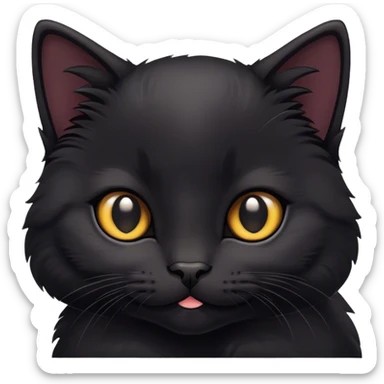 Black kittens sticker