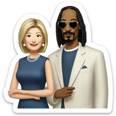 snoop dogg and martha stewart sticker