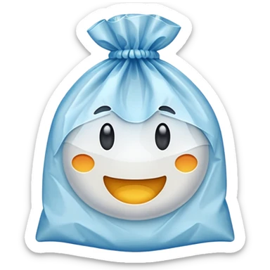 a plastic bag sticker