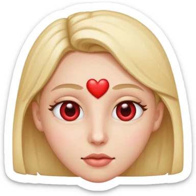 someone with heart on their eyes 1 per each  sticker