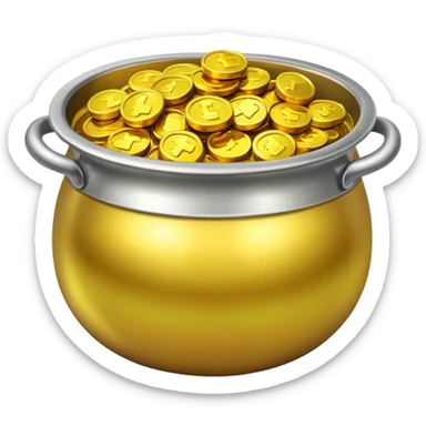 irish pot of gold sticker