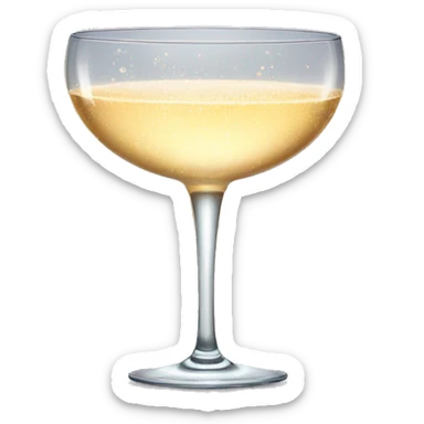 Champagne coupe sticker