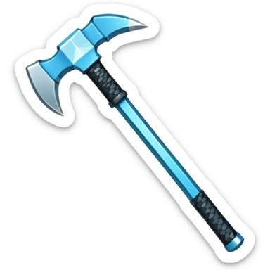 Minecraft diamond pickaxe sticker