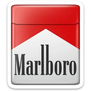 make me a sticker marlboro red soft pack cigarette pack sticker