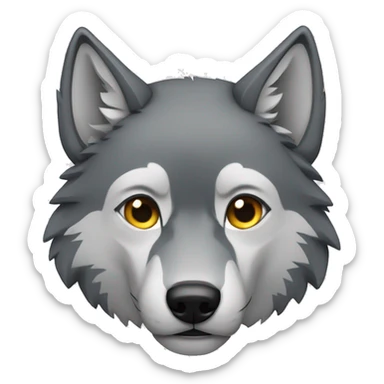 wolf sticker