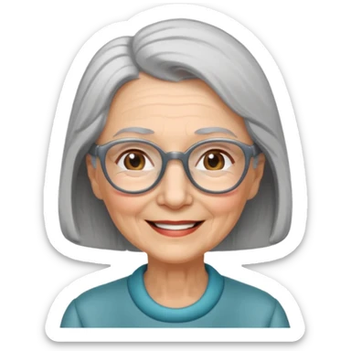 The kind and amiable grandmother in Grimm's fairy tales sticker