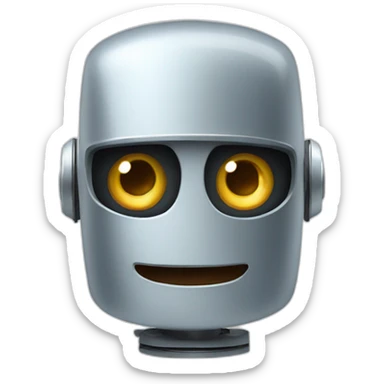 A robot surprised sticker