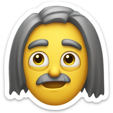 Emoji side eyeing sticker