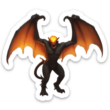 Balrog from the lord of the rings slack emoji sticker
