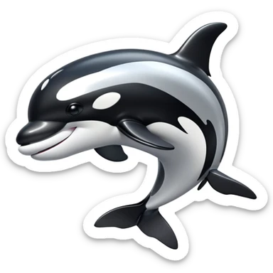 cybernetic orca sticker