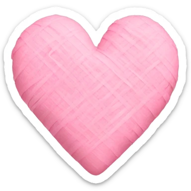 Baby pink heart with diagonal bandage.  sticker