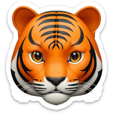 Black tiger sticker