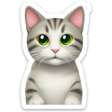 Christmas tree with a cat sticker