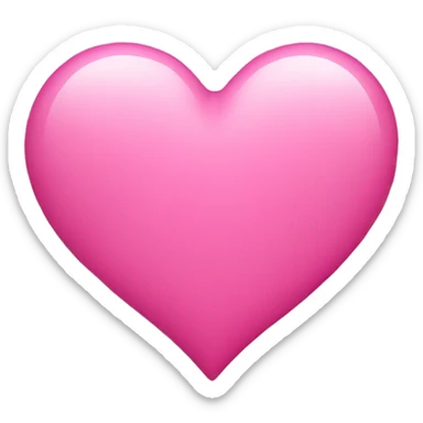 Pink heart sticker