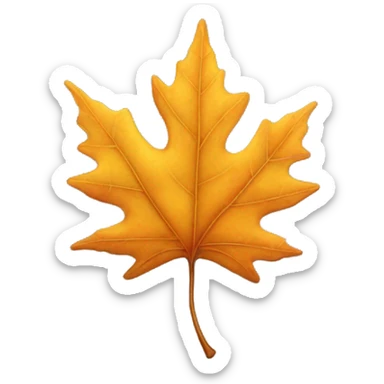 fall leaf sticker