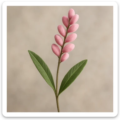 Make the lavender sprig highly realistic, with intricate details, natural textures, and a soft, subtle background. Emphasize lifelike color and shading in a photorealistic style. sticker