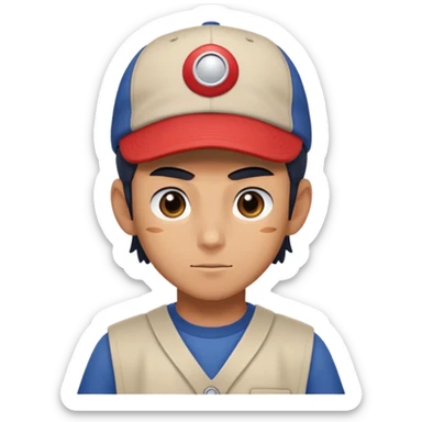 Ash Ketchum sticker