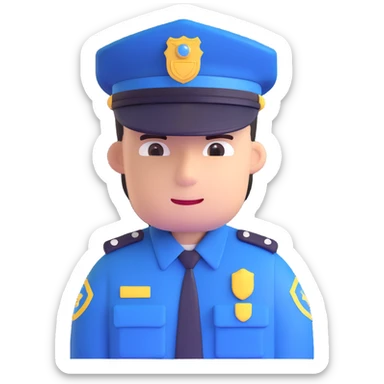 police officer sticker