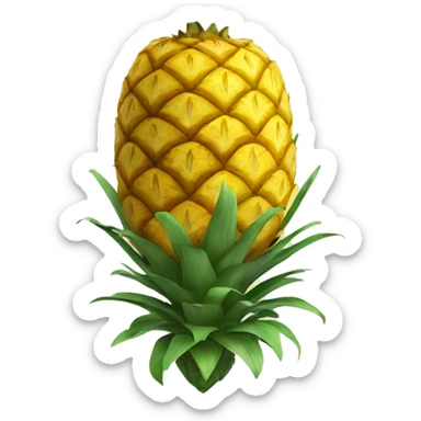 upside down  pineapple sticker