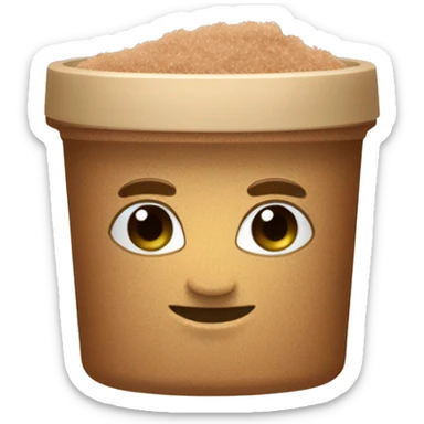 light brown body scrub pot sticker