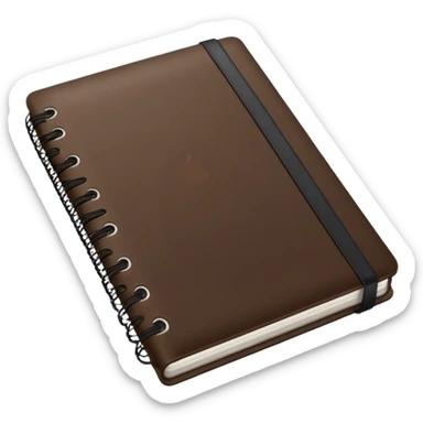 Notebook da apple em tons marrom  sticker