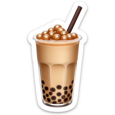 Brown sugar boba tea  sticker