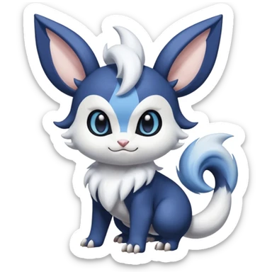 Meowstic-Minccino-Absol-fusion sticker