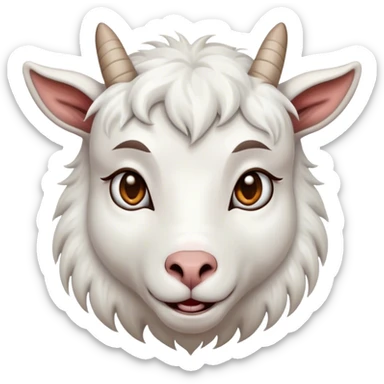 Crying goat sticker