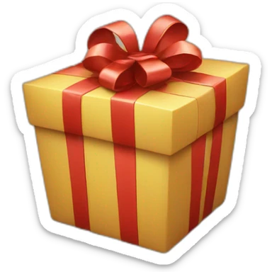 opening present sticker