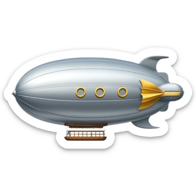 flying zeppelin  sticker