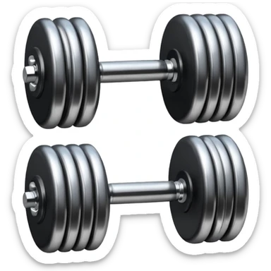 generate dumbbells with metal and leather inserts
 sticker