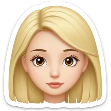 Long lashes cutie fave  sticker