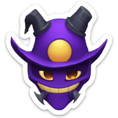 jevil from deltarune sticker
